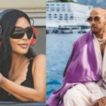 Kim Kardashian presume su apoyo a Lewis Hamilton tras su triunfo con Ferrari